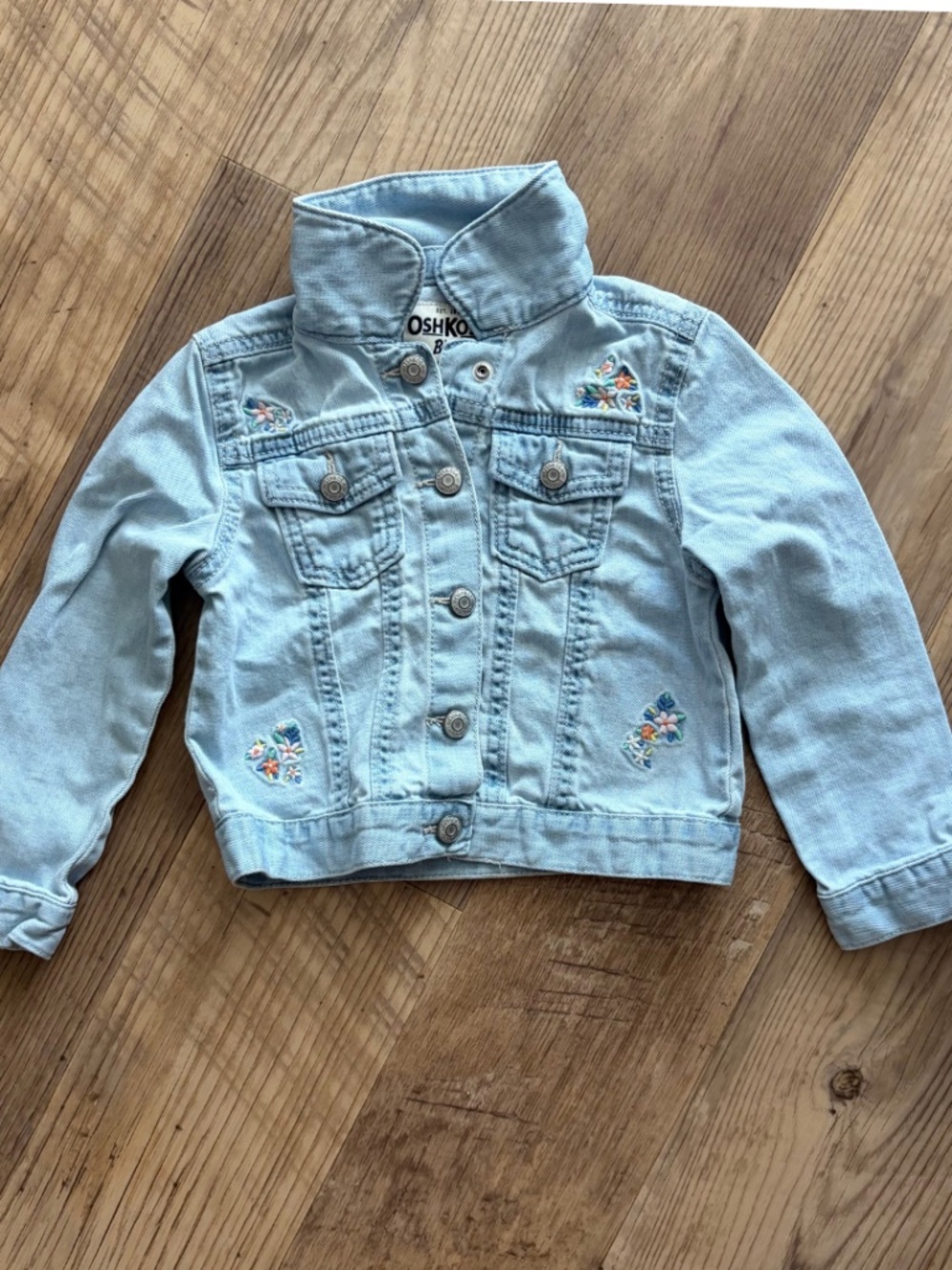 Oshkosh B’Gosh Floral Embroidered Jean Jacket